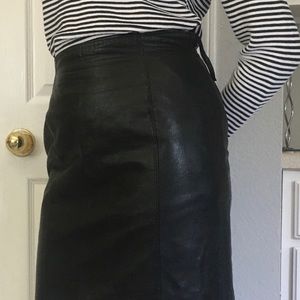 Leather skirt